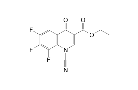 1-cyano-6,7,8-trifluoro-4-keto-quinoline-3-carboxylic acid ethyl ester