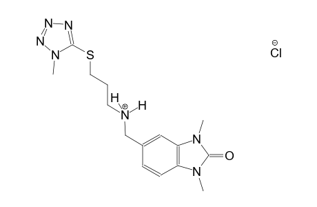 N-[(1,3-dimethyl-2-oxo-2,3-dihydro-1H-benzimidazol-5-yl)methyl]-3-[(1-methyl-1H-tetraazol-5-yl)sulfanyl]-1-propanaminium chloride