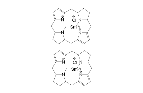 samarium(III) bis(21,23-dimethyl-1H,2H,3H,4H,5H,10H,11H,12H,13H,14H,15H,20H,22H,24H-porphyrin-22,24-diide) dichloride