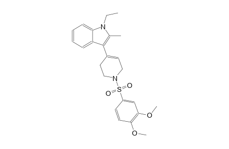 1H-indole, 3-[1-[(3,4-dimethoxyphenyl)sulfonyl]-1,2,3,6-tetrahydro-4-pyridinyl]-1-ethyl-2-methyl-