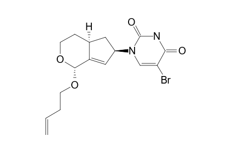 (3'RS,5'SR,9'RS)-9'-(BUT-3''-ENYLOXY)-8'-OXABICYCLO-[3.4.0]-NON-1'-ENE-3'-YL-5-BROMO-1H-PYRIMIDINE-2,4-DIONE