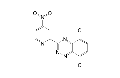 3-(4-Nitro-2-pyridinyl)-5,8-dichloro-3-(2-pyridyl)benzo[e][1,2,4]triazine