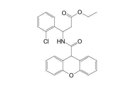 3-(2-Chlorophenyl)-3-[[oxo(9H-xanthen-9-yl)methyl]amino]propanoic acid ethyl ester