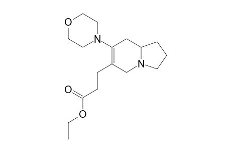 6-CARBETHOXYETHYL-7-MORPHOLINO-1,2,3,5,8,8A-HEXAHYDROINDOLIZINE