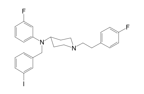 N-3-Fluorophenyl-1-[2-(4-fluorophenyl)ethyl]-N-3-iodobenzylpiperidin-4-amine