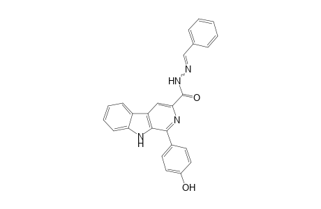 1-(4-Hydroxyphenyl)-N'-(benzylidene)-9H-pyrido[3,4-b]indole-3-carbohydrazide
