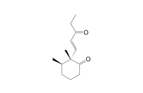 (1'E,2RS,3RS)-2,3-dimethyl-2-(3'-oxopent-1'-enyl)cyclohexanone