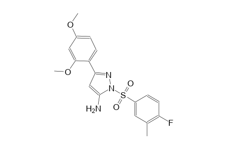 1H-pyrazol-5-amine, 3-(2,4-dimethoxyphenyl)-1-[(4-fluoro-3-methylphenyl)sulfonyl]-