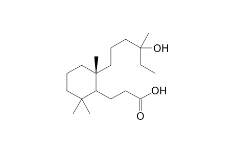 13-hydroxy-17-nor-8,9-secolabdan-8-oic acid