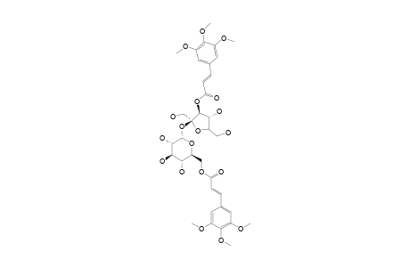 GLOMERATOSE-D;3-O-[(E)-3,4,5-TRIMETHOXYCINNAMOYL]-BETA-D-FRUCTOFURANOSYL-(2->1)-[3-O-(E)-3,4,5-TRIMETHOXYCINNAMOYL]-ALPHA-D-GLUCOPYRANOSIDE
