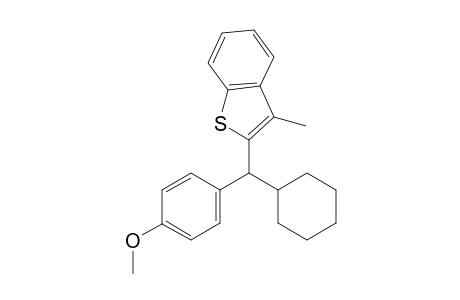 2-(cyclohexyl(4-methoxyphenyl)methyl)-3-methylbenzo[b]thiophene