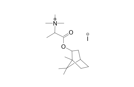 N,N,N-trimethyl-1-oxo-1-[(1,7,7-trimethylbicyclo[2.2.1]hept-2-yl)oxy]-2-propanaminium iodide