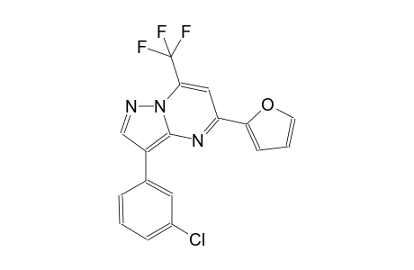 pyrazolo[1,5-a]pyrimidine, 3-(3-chlorophenyl)-5-(2-furanyl)-7-(trifluoromethyl)-