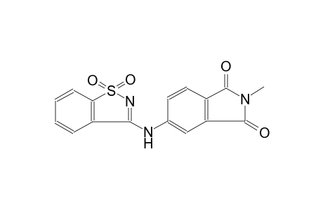 5-[(1,1-dioxido-1,2-benzisothiazol-3-yl)amino]-2-methyl-1H-isoindole-1,3(2H)-dione