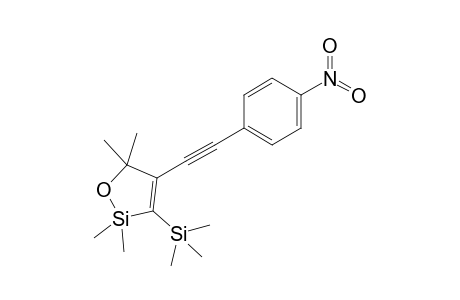 Trimethyl-[2,2,5,5-tetramethyl-4-[2-(4-nitrophenyl)ethynyl]-1,2-oxasilol-3-yl]silane