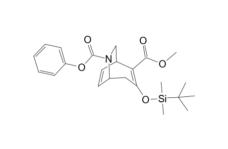 Methyl (3-tert-butyldimethylsiloxy-6-phenyloxycarbonyl-6-azabicyclo[3.2.2]nona-2,8-diene)-2-carboxylate