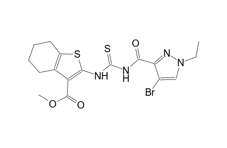 methyl 2-[({[(4-bromo-1-ethyl-1H-pyrazol-3-yl)carbonyl]amino}carbothioyl)amino]-4,5,6,7-tetrahydro-1-benzothiophene-3-carboxylate