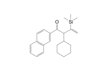 2-Cyclohexyl-1-(naphthalen-2-yl)-3-(trimethylsilyl)but-3-en-1-one