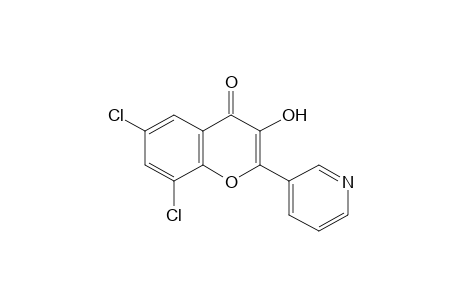 6,8-DICHLORO-3-HYDROXY-2-(3-PYRIDYL)CHROMONE