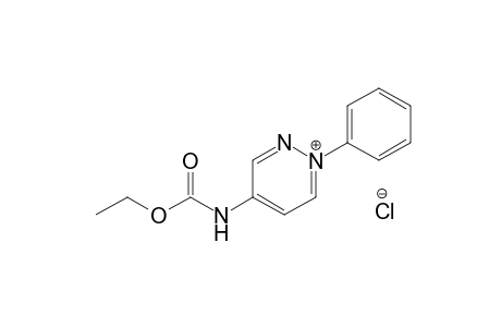 Carbamic acid, (1-phenyl-4(1H)-pyridazinylidene)-, ethyl ester, monohydrochloride, salt