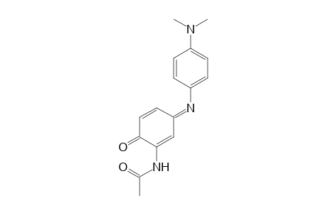 Acetamide, N-[3-[[4-(dimethylamino)phenyl]imino]-6-oxo-1,4-cyclohexadien-1-yl]-