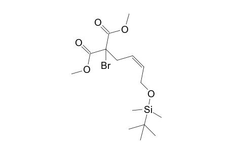 (Z)-Dimethyl 2-bromo-2-(4-(tert-butyldimethylsilyloxy)but-2-en-1-yl)malonate