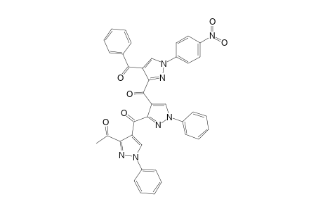 1-{4-[4-[4-benzoyl-1-(4-nitrophenyl)-1H-pyrazole-3-carbonyl]-1-phenyl-1H-pyrazole-3-carbonyl]-1-phenyl-1Hpyrazol-3-yl}-ethanone