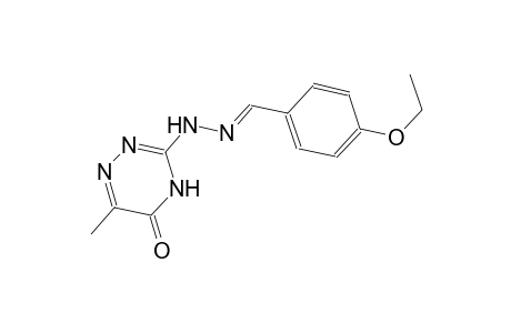 4-ethoxybenzaldehyde (6-methyl-5-oxo-4,5-dihydro-1,2,4-triazin-3-yl)hydrazone