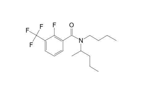 Benzamide, 2-fluoro-3-trifluoromethyl-N-(2-pentyl)-N-butyl-