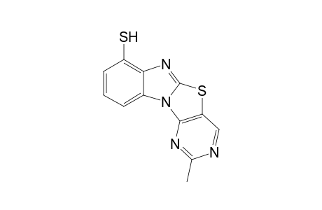 2-Methylpyrimidino[4',5' : 4,5]thiazolo[3,2-a]benzimidazole-4-thiol