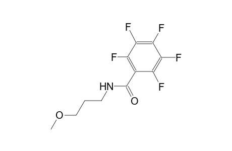 2,3,4,5,6-pentafluoro-N-(3-methoxypropyl)benzamide