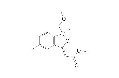 (Z)-3-Methoxycarbonylmethylene-1-methoxymethyl-1,5-dimethyl-3H-isobenzofuran