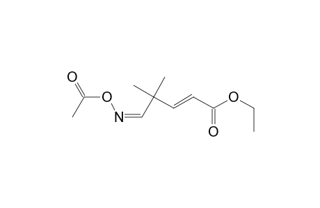 2-Pentenoic acid, 5-[(acetyloxy)imino]-4,4-dimethyl-, ethyl ester, (E,Z)-