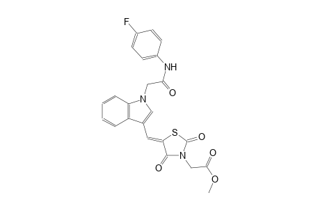 methyl [(5Z)-5-({1-[2-(4-fluoroanilino)-2-oxoethyl]-1H-indol-3-yl}methylene)-2,4-dioxo-1,3-thiazolidin-3-yl]acetate