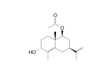 9.beta.-Acetoxy-3.alpha.-hydroxyeudesma-4,11(12)-diene