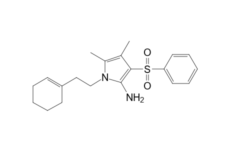 1H-Pyrrol-2-amine, 1-[2-(1-cyclohexenyl)ethyl]-4,5-dimethyl-3-(phenylsulfonyl)-