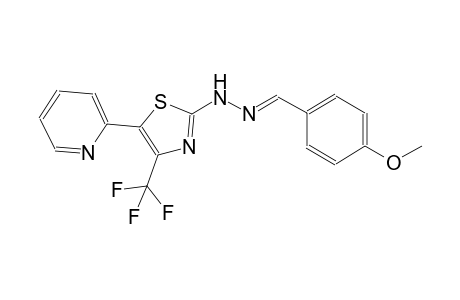 benzaldehyde, 4-methoxy-, [5-(2-pyridinyl)-4-(trifluoromethyl)-2-thiazolyl]hydrazone