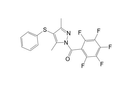 (3,5-Dimethyl-4-phenylsulfanylpyrazol-1-yl)(pentafluorophenyl)methanone