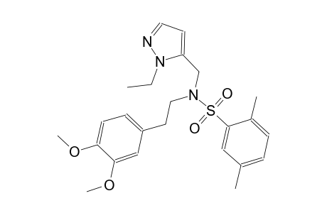 benzenesulfonamide, N-[2-(3,4-dimethoxyphenyl)ethyl]-N-[(1-ethyl-1H-pyrazol-5-yl)methyl]-2,5-dimethyl-