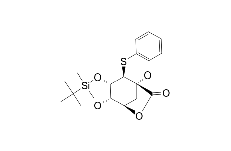 (1S,2R,3S,4S,5R)-3-[(tert-Butyl)dimethylsilyloxy]-1,4-dihydroxy-2-(phenylthio)-6-oxabicyclo[3.2.1]octan-7-one