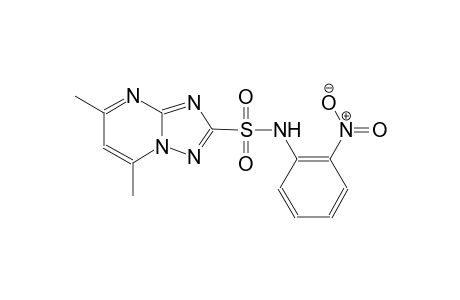 [1,2,4]triazolo[1,5-a]pyrimidine-2-sulfonamide, 5,7-dimethyl-N-(2-nitrophenyl)-