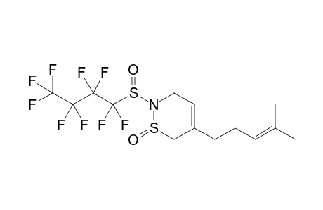 5-(4-Methylpent-3-enyl)-2-(nonafluorobutanesulfinyl)-3,6-dihydro-2H-[1,2]thiazine-1-oxide