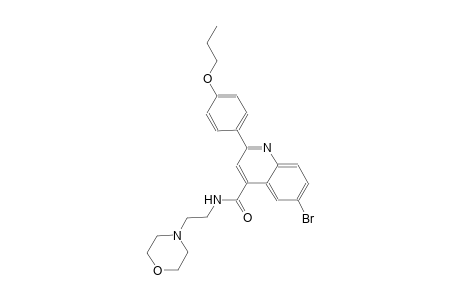 6-bromo-N-[2-(4-morpholinyl)ethyl]-2-(4-propoxyphenyl)-4-quinolinecarboxamide