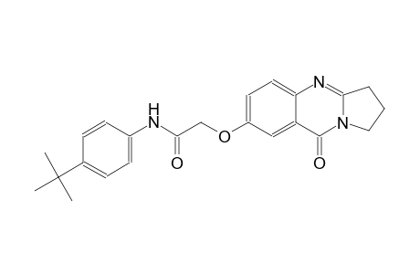 acetamide, N-[4-(1,1-dimethylethyl)phenyl]-2-[(1,2,3,9-tetrahydro-9-oxopyrrolo[2,1-b]quinazolin-7-yl)oxy]-