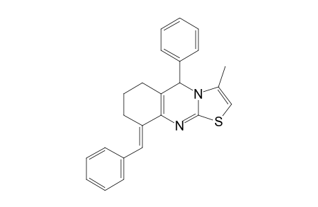 (E)-9-benzylidene-3-methyl-5-phenyl-6,7,8,9-tetrahydro-5H-thiazolo[2,3-b]quinazoline