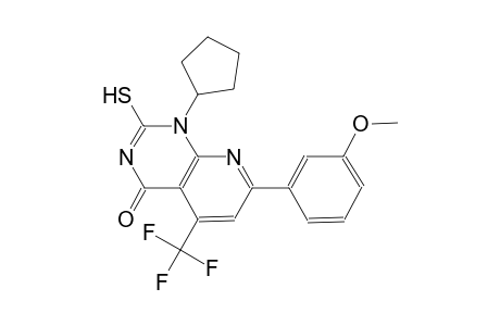 pyrido[2,3-d]pyrimidin-4(1H)-one, 1-cyclopentyl-2-mercapto-7-(3-methoxyphenyl)-5-(trifluoromethyl)-