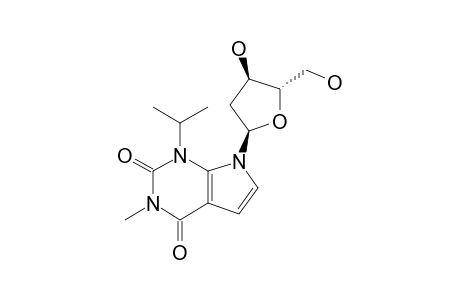 7-(2'-DEOXY-ALPHA-D-ERYTHROPENTOFURANOSYL)-1-ISOPROPYL-3-METHYLPYRROLO-[2,3-D]-PYRIMIDINE-2,4-DIONE