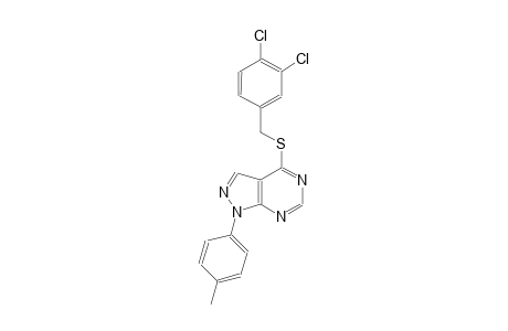4-[(3,4-dichlorobenzyl)sulfanyl]-1-(4-methylphenyl)-1H-pyrazolo[3,4-d]pyrimidine