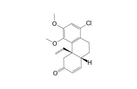 (4aR*,10aR*)-8-Chloro-4a-ethenyl-4a,9,10,10a-tetrahydro-5,6-dimethoxyphenanthren-3(4H)-one