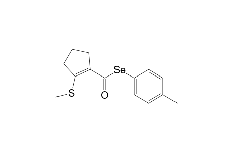 2-(methylthio)-1-cyclopentenecarboselenoic acid Se-(4-methylphenyl) ester